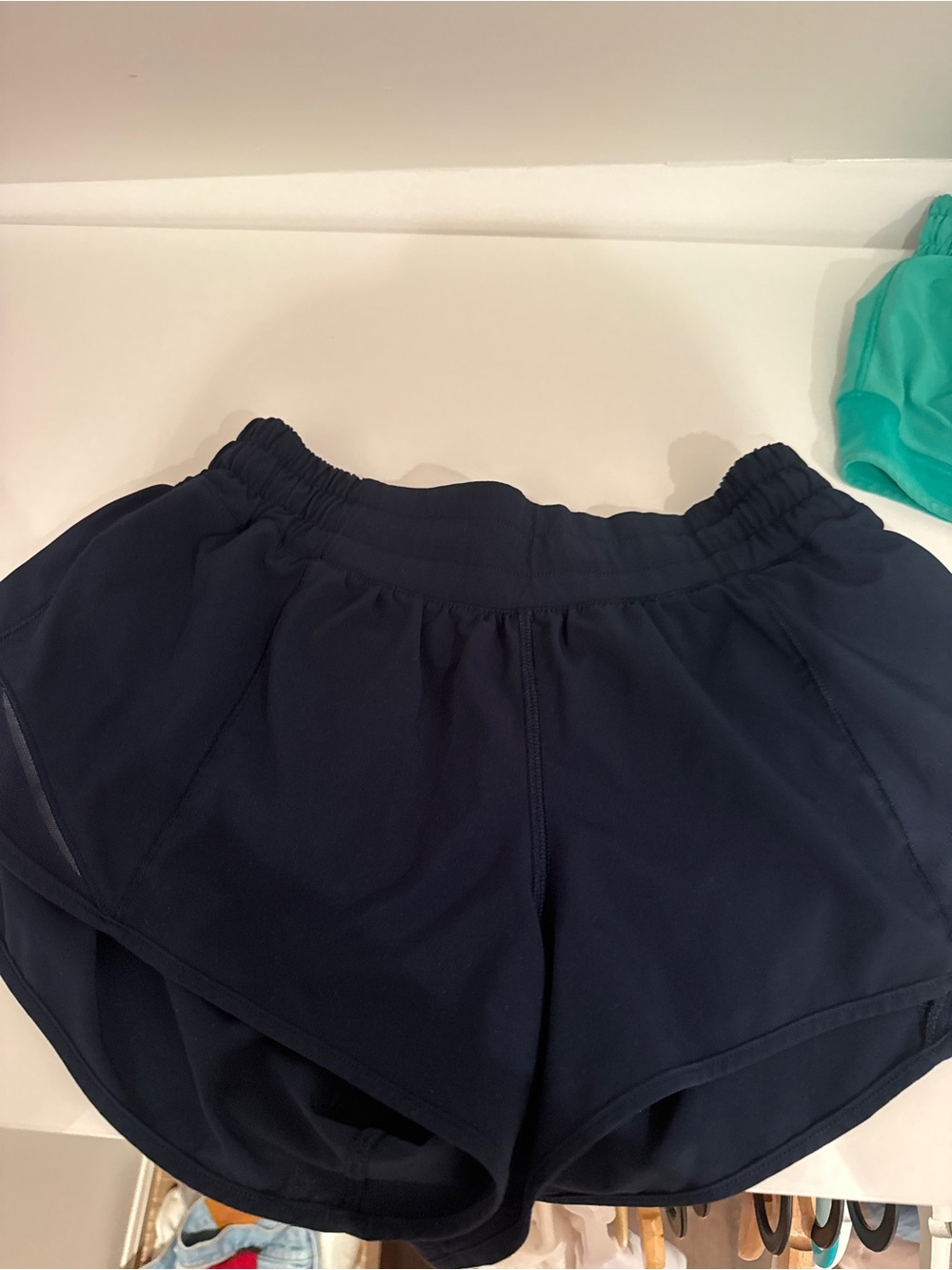 Lululemon Navy hotty hot shorts